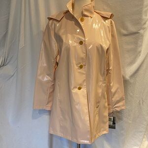 Jane Post peach raincoat, NWT